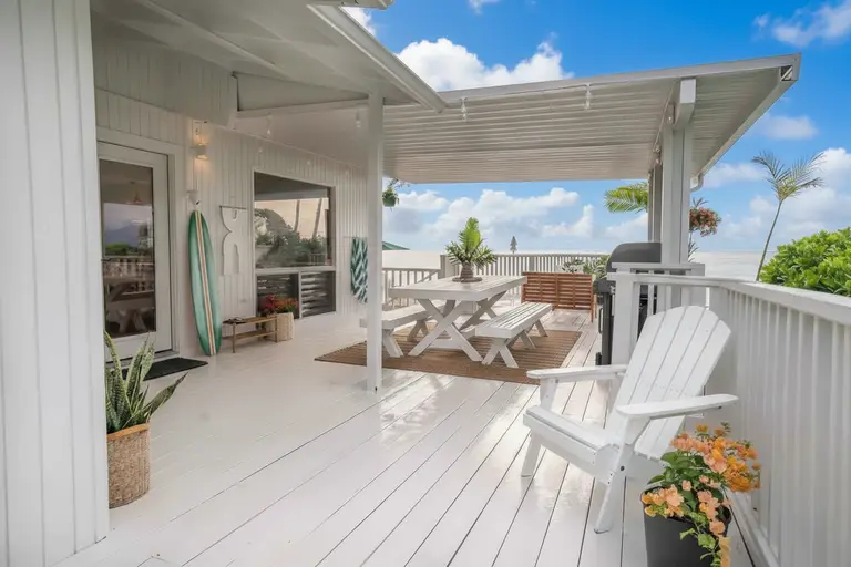 Oceanfront Oahu Vacation Rental Exterior With Direct Beach Access